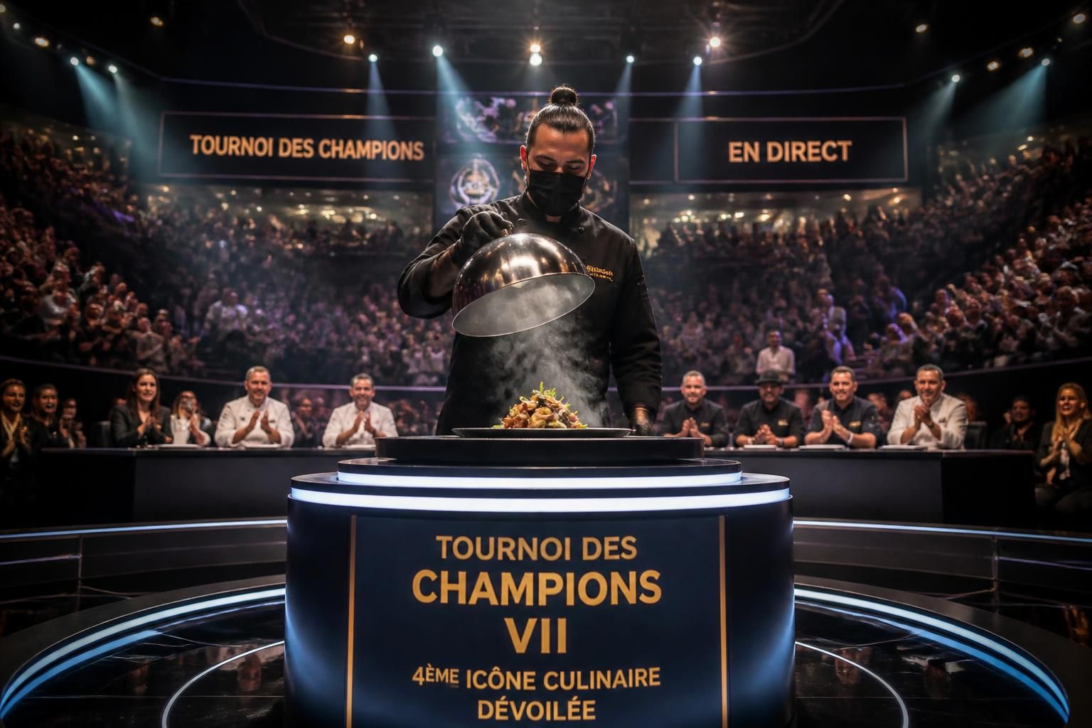 suivez en direct la révélation exclusive du 4ème icône culinaire secrète lors du tournoi des champions vii. découvrez les talents cachés et les surprises gastronomiques de cet événement exceptionnel.