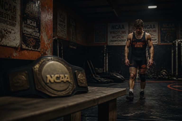 découvrez pourquoi jax forrest met la ceinture de champion ncaa de côté et comment la lutte d'oklahoma state fait face à une période difficile.