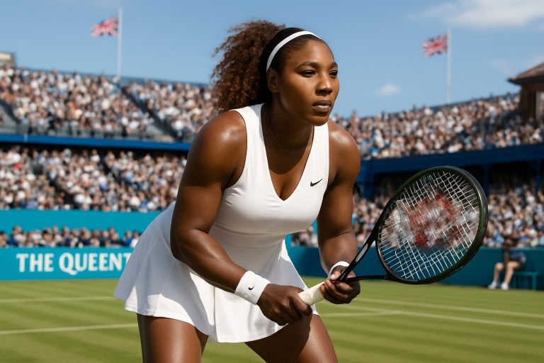 serena williams fait son retour sur les courts en double au tournoi du queen's, prêtant à un come-back très attendu dans le monde du tennis.