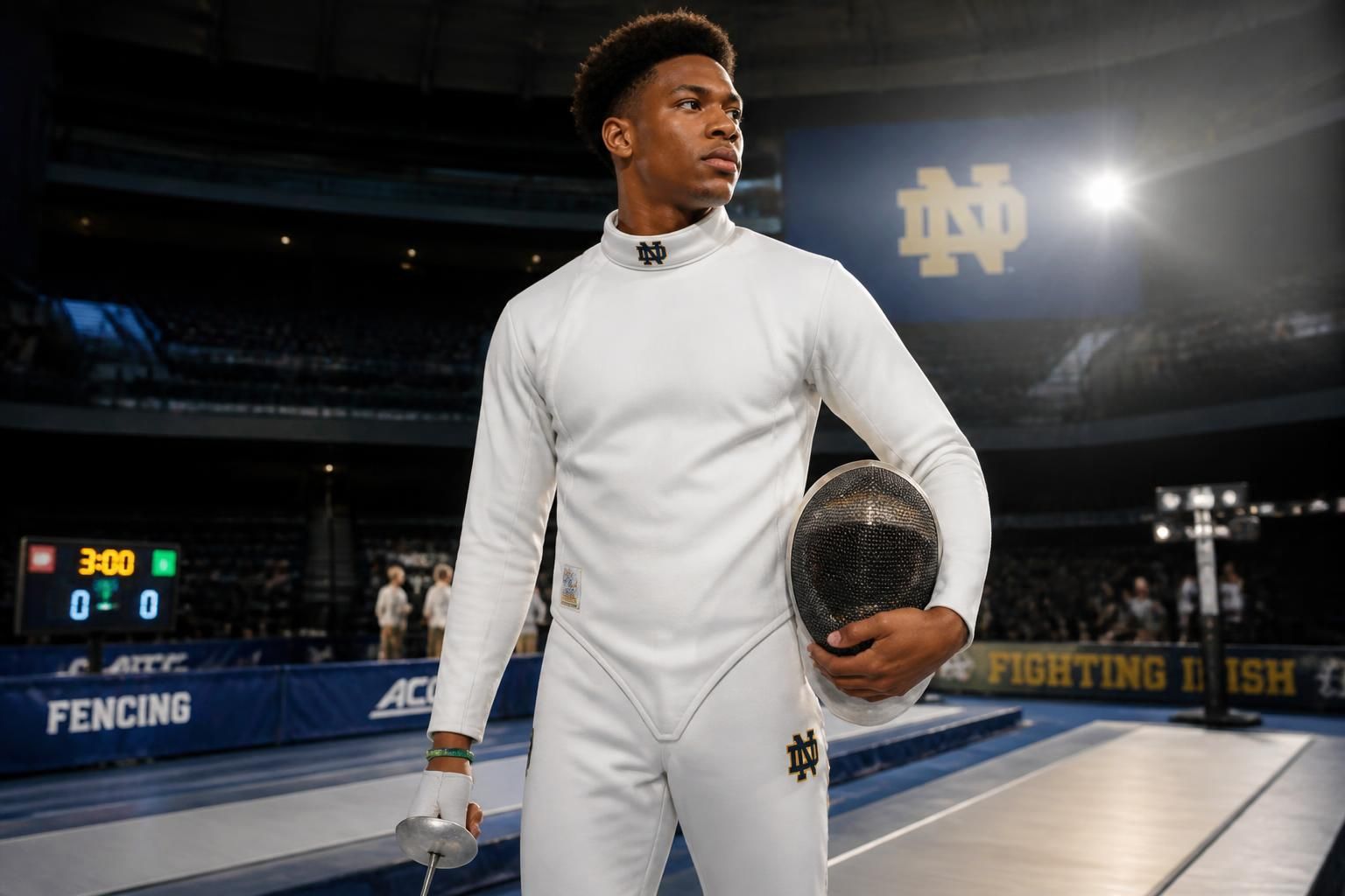 découvrez comment ty washington, tight end de football à notre-dame, devient ambassadeur de l'escrime, alliant sport et passion avec engagement.